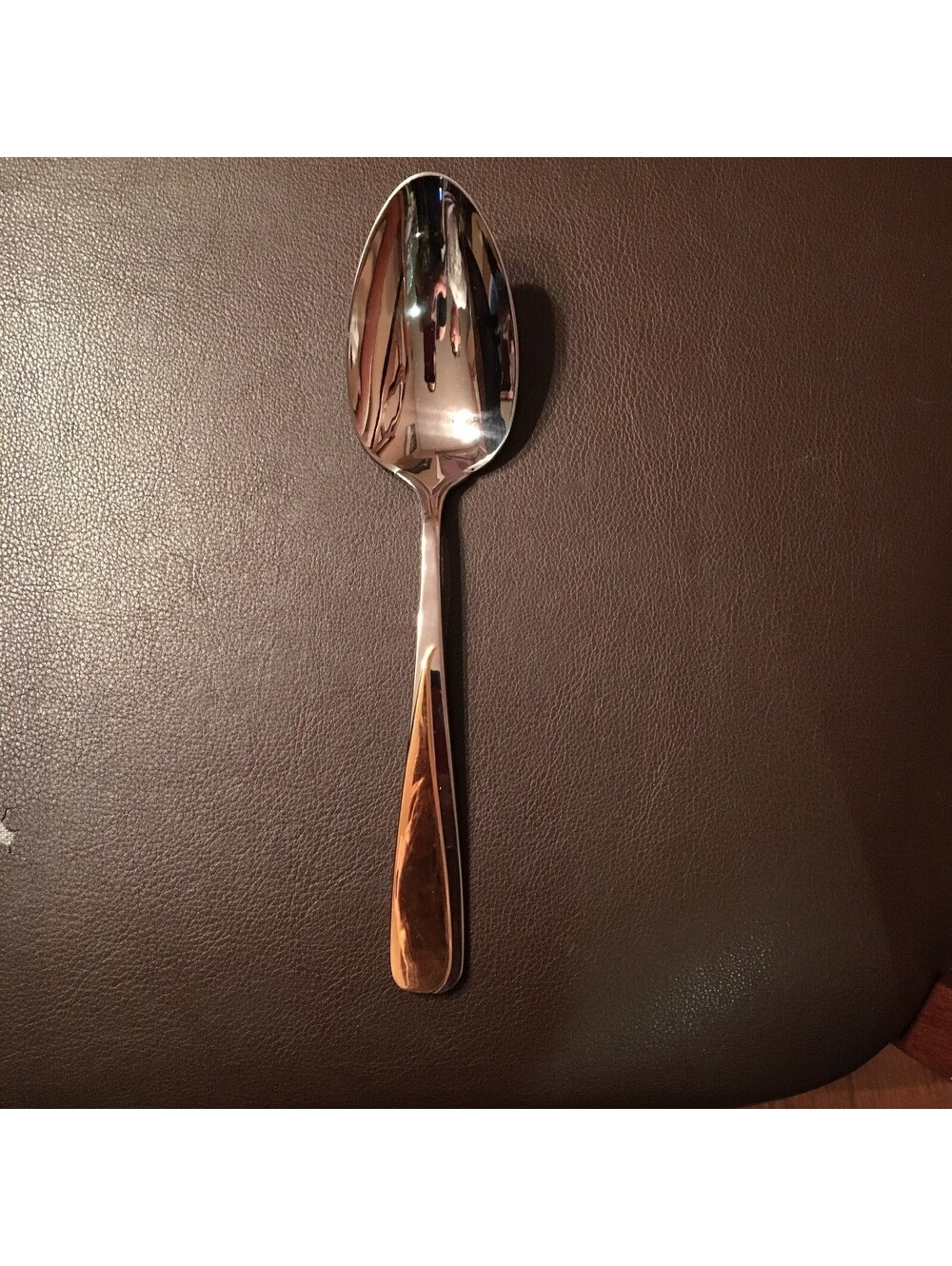 New Yamazaki Florian  Gold Accent Tablespoon - Solid Serving Spoon  9.5"